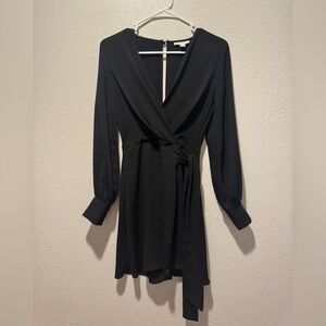 Topshop Black Long Sleeve Dress